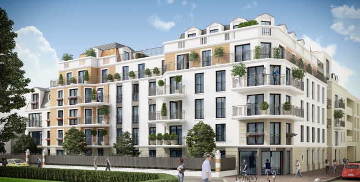 Achat appartement neuf le blanc mesnil vue rue