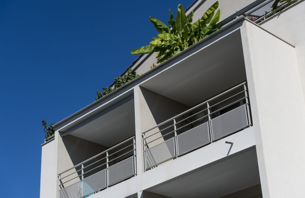 Projet immobilier neuf La Croisée vue balcons
