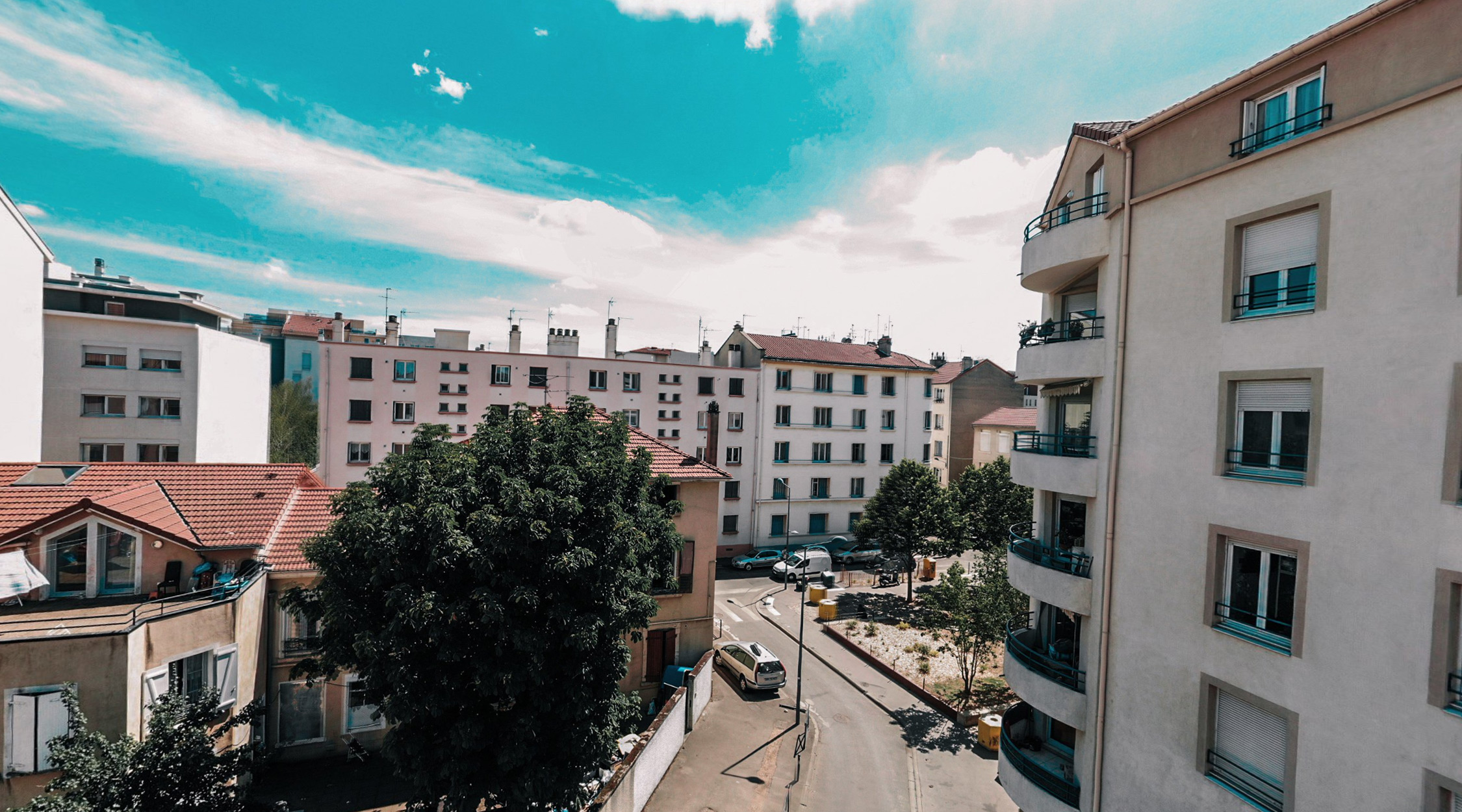 Programme neuf Villeurbanne Aéro : vue réelle 4 d'un appartement
