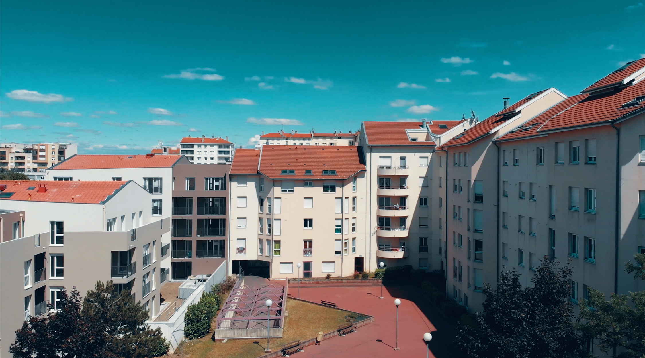 Programme neuf Villeurbanne Aéro : vue réelle 2 d'un appartement