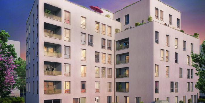 Achat d’un appartement neuf à Villeurbanne, vue jardins