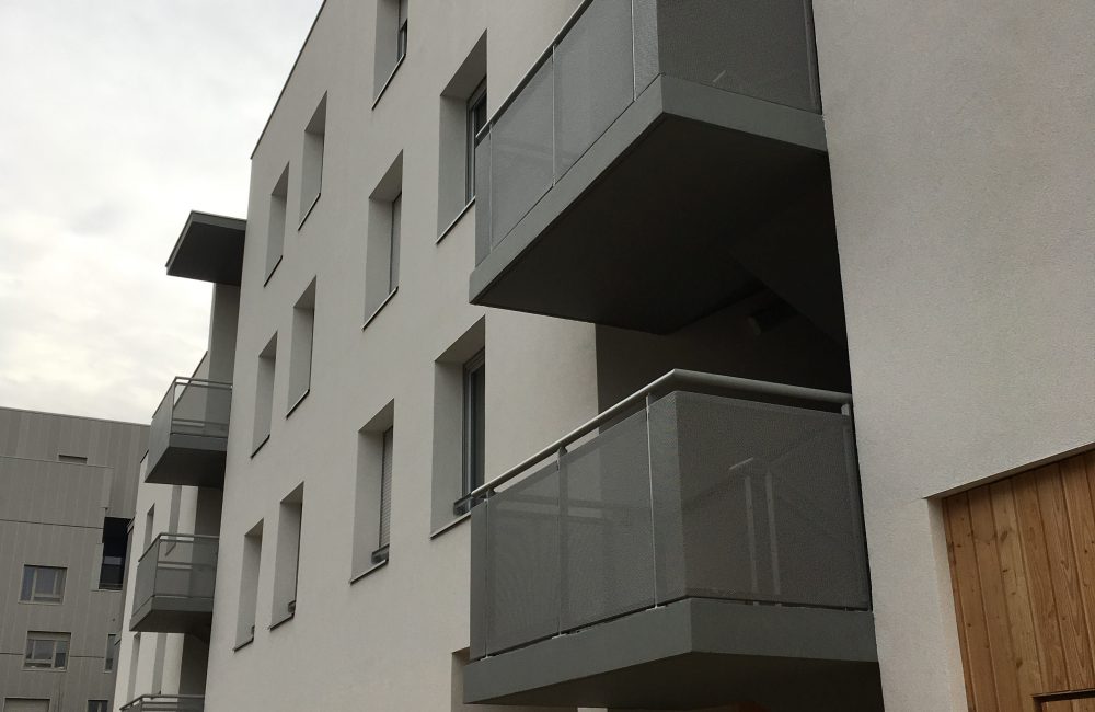 Projet immobilier neuf Green’Attitude vue balcon