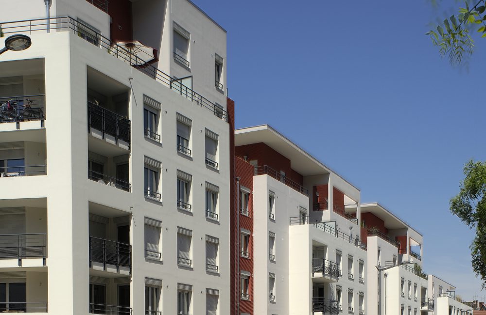 Projet immobilier neuf Côté Saône vue façade